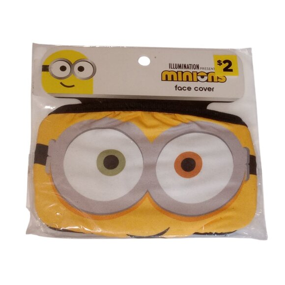 ๐ฏ 10 for $10 / Kids Age 4+ Minions Face Mask - Picture 1 of 3